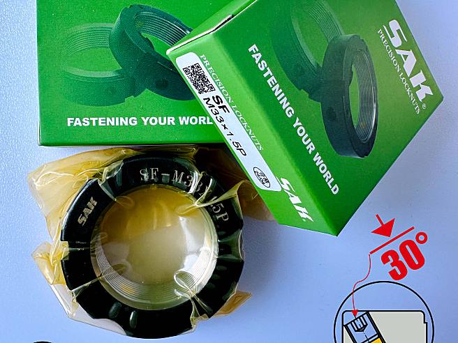 SAK 尚精 SF-M33×1.5P 牙腹锁紧螺母 LMP800390