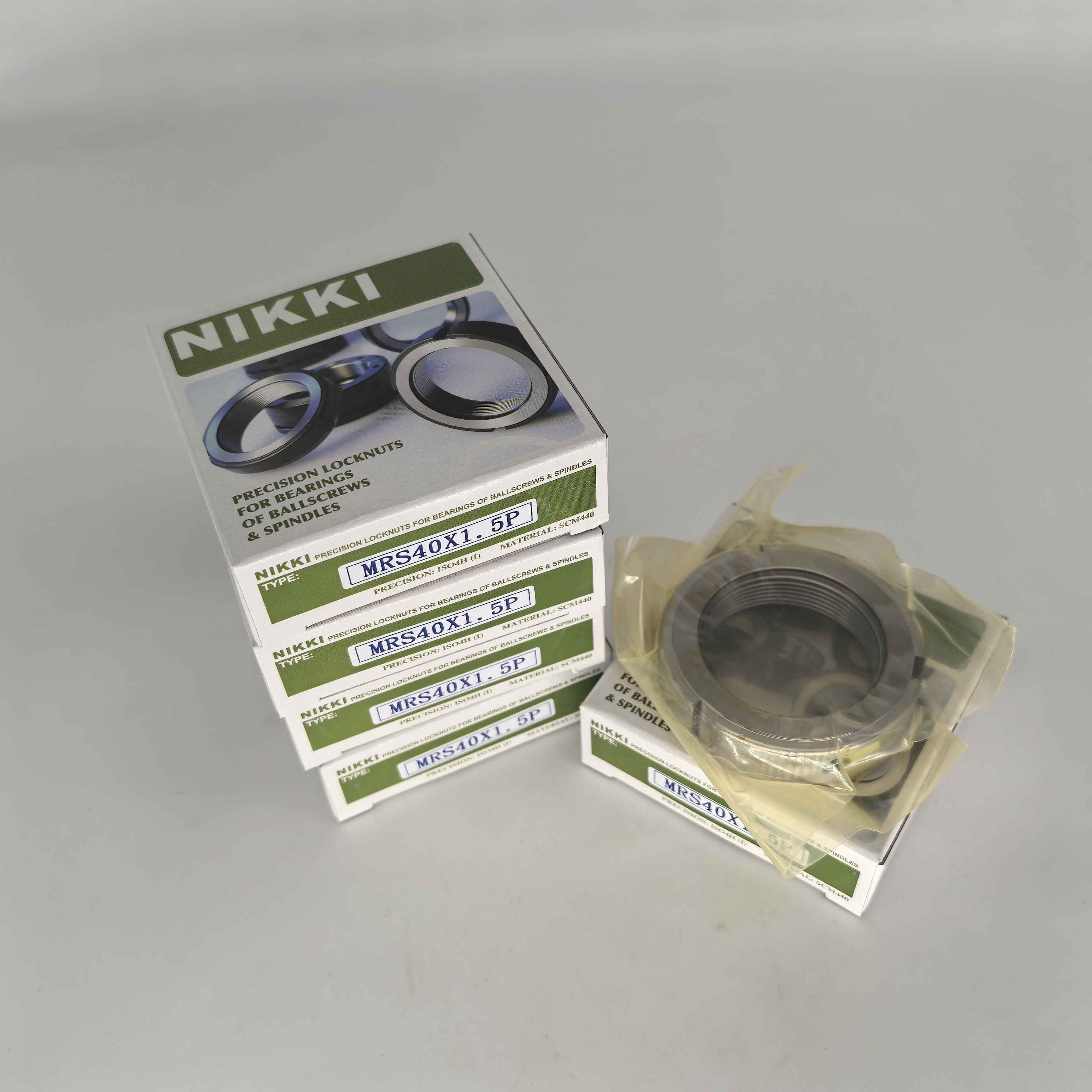 NIKKI祥开MRS40x1.5P全件304不锈钢径向锁紧螺母LMP800712